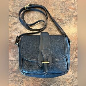 Vintage all black with gold hardware, Dooney and Burke Crossbody purse